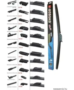 BOSOKO MULTI ABLAKTŐRLŐLAPÁT + 9 ADAPTER 650mm/26"