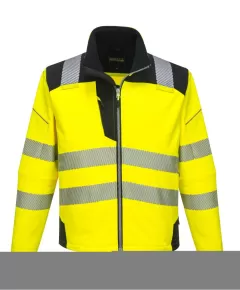 T402 - Vision Hi-Vis softshell kabát - sárga/fekete - L, Szín: sárga/fekete, Méret: L