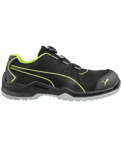 Puma Fuse TC Green Disc Low S1P ESD SRC munkavédelmi cipő - 46 - fekete/zöld, Szín: fekete/zöld, Méret: 46