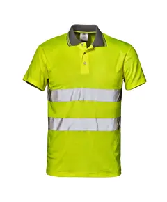 Sir Safety System MISTRAL jól láthatósági galléros póló - 3XL - sárga, Szín: sárga, Méret: 3XL