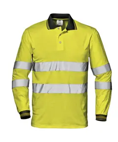 Sir Safety System MAX CONFORT jól láthatósági hosszú ujjú pólóing - S - sárga, Szín: sárga, Méret: S