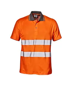 Sir Safety System MISTRAL jól láthatósági galléros póló - L - narancs, Szín: narancs, Méret: L