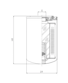 Filtrec A221T250BM hidraulika szűrő