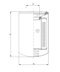 Filtrec A142C25 hidraulika szűrő