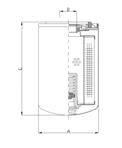 Filtrec A210G25BM hidraulika szűrő