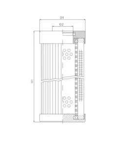 Filtrec D111T10B hidraulika szűrő