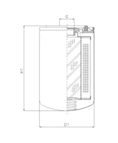 Filtrec A140T60 hidraulika szűrő