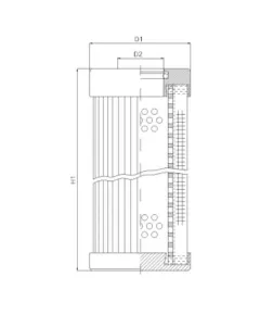 Filtrec D120T10B hidraulika szűrő