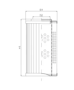 Filtrec D110T125A hidraulika szűrő