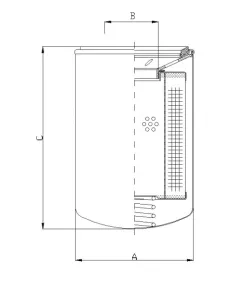 Filtrec A142G10 hidraulika szűrő