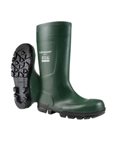 DUNLOP Workit Safety S5 Zöld PVC Csizma 44, Méret: 44