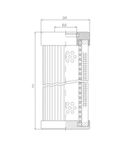 Filtrec D122T25B hidraulika szűrő
