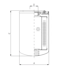 Filtrec A105T250 hidraulika szűrő
