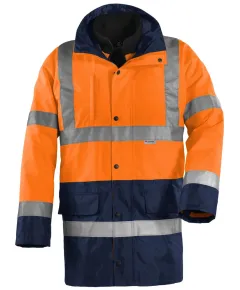 FLUO 4/1PE NARANCS/KÉK KABÁT XXXXL, Méret: XXXXL