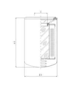 Filtrec A142T125 hidraulika szűrő