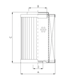 Filtrec D931G03A hidraulika szűrő