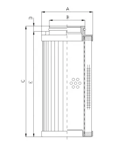 Filtrec D731T25A hidraulika szűrő