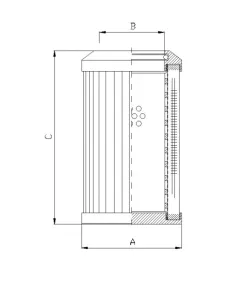 Filtrec DMD243F10B hidraulika szűrő