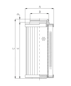 Filtrec D731G25B hidraulika szűrő