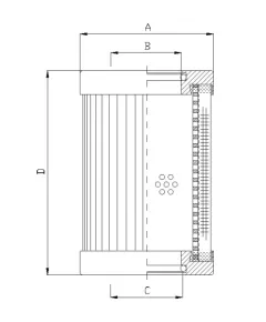 Filtrec D660G10BV hidraulika szűrő