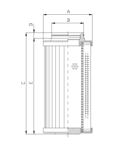 Filtrec D730G03BV hidraulika szűrő