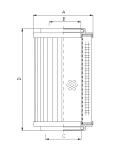 Filtrec D650G03AV hidraulika szűrő