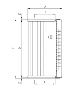 Filtrec DMD070B25B hidraulika szűrő