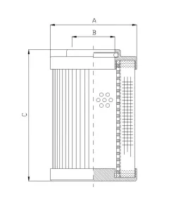 Filtrec DLD360F20B hidraulika szűrő