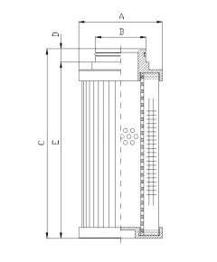 Filtrec D771G25B hidraulika szűrő