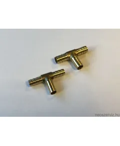 TOLDÓCSŐ FÉM "T" ELÁGAZÁSOS ÁTM: 8mm