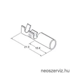 HENGERESSARU HÜVELY HOSSZÚ KÁBELVÉG SF4DO 100DB