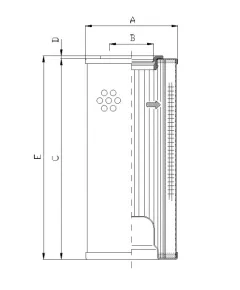 Filtrec R5110G10 hidraulika szűrő