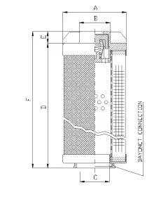 Filtrec RHR480G10B/2 hidraulika szűrő