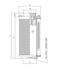 Filtrec RHR950G10B hidraulika szűrő