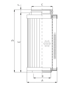 Filtrec R540G25 hidraulika szűrő