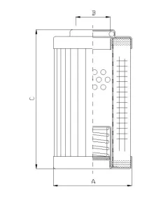 Filtrec R610T100 hidraulika szűrő