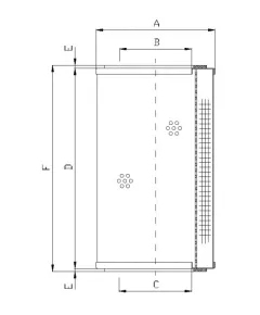Filtrec R320C10 hidraulika szűrő