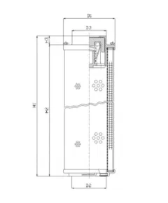 Filtrec RHR500G20B/2 hidraulika szűrő