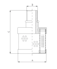 Filtrec RVR406L20B hidraulika szűrő