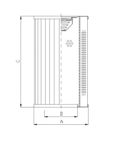 Filtrec RVR500B10B hidraulika szűrő