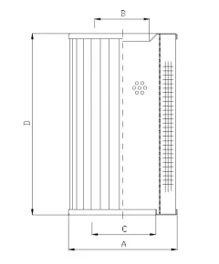 Filtrec RVR1140B25B hidraulika szűrő