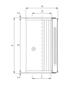 Filtrec S521T40 hidraulika szűrő