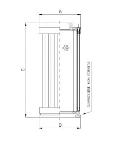 Filtrec S410T25 hidraulika szűrő