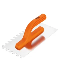 Acélsimító Neo 50-202, rozsdamentes fogazott 10-es, 270x125 mm, műanyag markolat