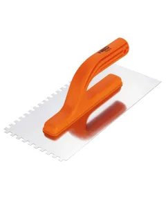 Acélsimító Neo 50-204, rozsdamentes fogazott 6-os, 270x125 mm, műanyag markolat