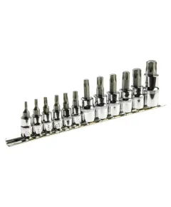 Behajtótüske készlet Topex 39d342 12 r torx, dugókulcs