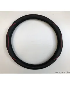 KORMÁNYVÉDŐ HD BŐR PIROS/FEKETE CD21017N 5098BR