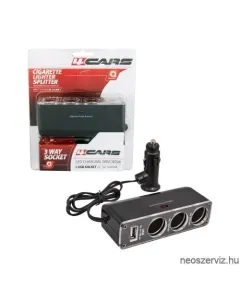 SZIVARGYÚJTÓ ELOSZTÓ 3-AS +USB 93916