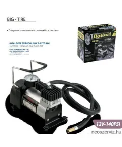 KOMPRESSZOR MÉRŐVEL 12V 140PSI 24061