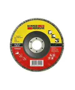 Csiszolótárcsa lamellás konner 115x22 mm, a080 aluoxid